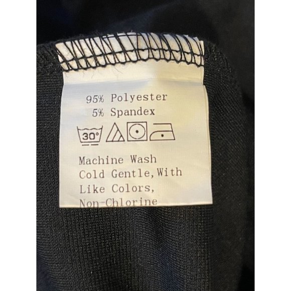 SHEIN Womens Bodycon Dress Zip Front Contrast Reflective Tape Black Size Medium - Picture 12 of 12